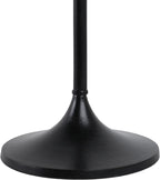 Elegant End Table, Side Table, or Small Night Stand for Room Decor - Slim Metal Drink Table with Marble Top and Trumpet Base for Bedroom or Living Room - Ideal for Small Spaces - 27" Green & Black