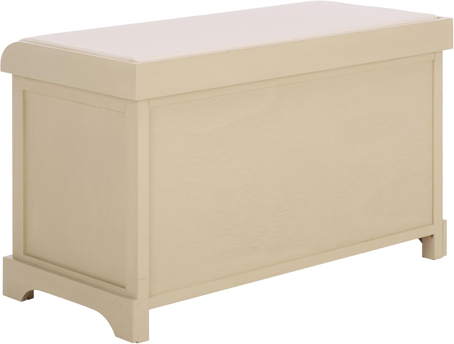 SAFAVIEH Furniture - Freddy 2-Basket Storage Bench - Sand - Solid Wood - Coastal Basket Storage Design - Ideal for Entryway, Living Room, Hallway, 18" Seat Height - Fully Assembled (AMH5736J)