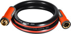 YAMATIC Short Garden Hose 3ft, 5/8" Leader Hose with Swivel Handle, Small Water Hose Extension, Solid Brass 3/4" Connection Fittings, Leak Proof for Reel, Gardening, Agriculture, Car Wash, Lawn