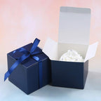 COTOPHER 60pcs Small Gift Boxes, Favor Boxes 2x2x2 inches Paper Gift Boxes with Ribbons Candy Box for Wedding Favors Baby Shower Bridal Shower Birthday Party (60pcs 2x2x2, Blue)