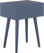 SAFAVIEH Home Collection - Lyle Blue Accent Table, 1 Drawer, Mid-Century Modern Design (ACC5702H)