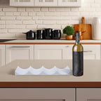 POPETPOP 2pcs Wine Bottle Holder for Refrigerator and Cabinet, Space Saving Drink Organizer with Easy Installation, Stylish Pp Material Rack for Kitchen, Pantry, and Fridge Storage