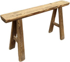 Vintage Wood Bench, Entrway bench35-36 inch | Natural Distressed Weathered Finish, Dining Table Bench, Bedroom Bench, Entryway Bench