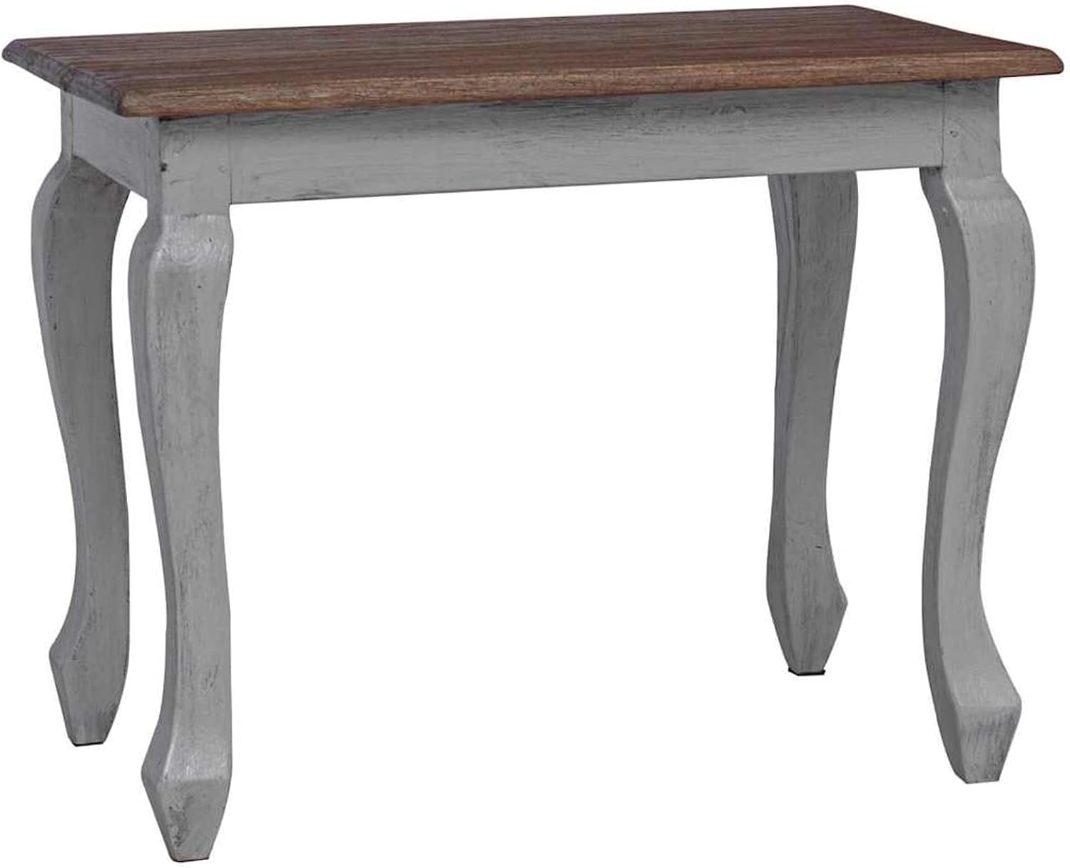Gecheer 3 Piece Nesting Tables Set, Solid Mahogany Wood Side Tables, Antique Vintage Style End Tables for Living Room, Handmade Sturdy Coffee Table Set with Natural Imperfections, 3 Sizes