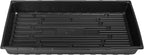 SUNPACK 10" x 20" Extra Strength Plastic Seed Starting Tray, Black, 2.5" (Pack of 30) - No Drainage Holes, Ideal for Greenhouses or Indoor Gardening - Made of BPA-Free Plastic