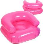 Inflatable Chair, Waterproof PVC Blow Up Chairs with 2 Air Vents, Portable Swimming Aider, Floating Seat for Boys Girls, Air Couches for Camping