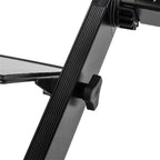 360-Degree Rotation Multifunctional Portable Folding Table with Fan & Mouse Black