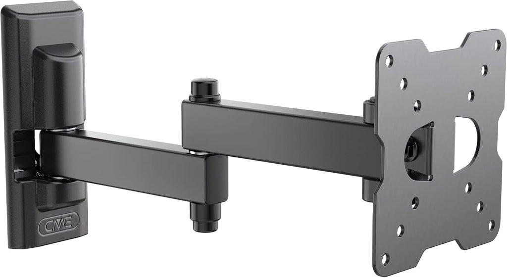 Space System FULLMOTION 100, Double Arm Wall Mount for 14'' to 25'' Flat Screen TV, VESA 50-75-100, Colour Black