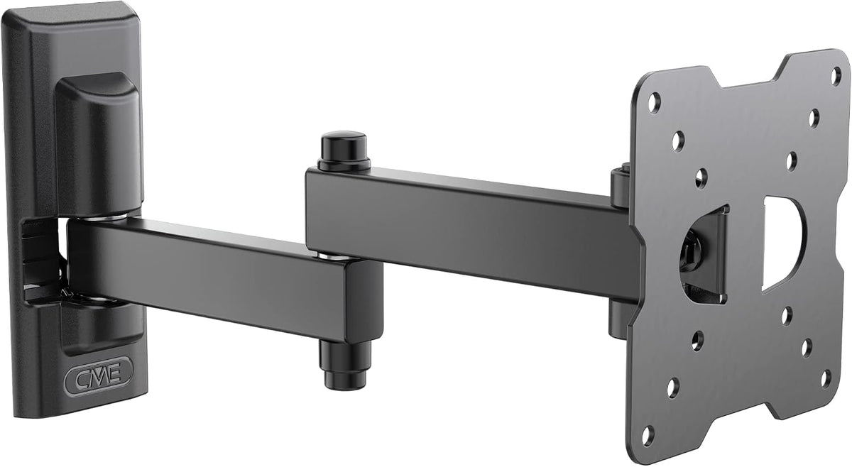 Space System FULLMOTION 100, Double Arm Wall Mount for 14'' to 25'' Flat Screen TV, VESA 50-75-100, Colour Black