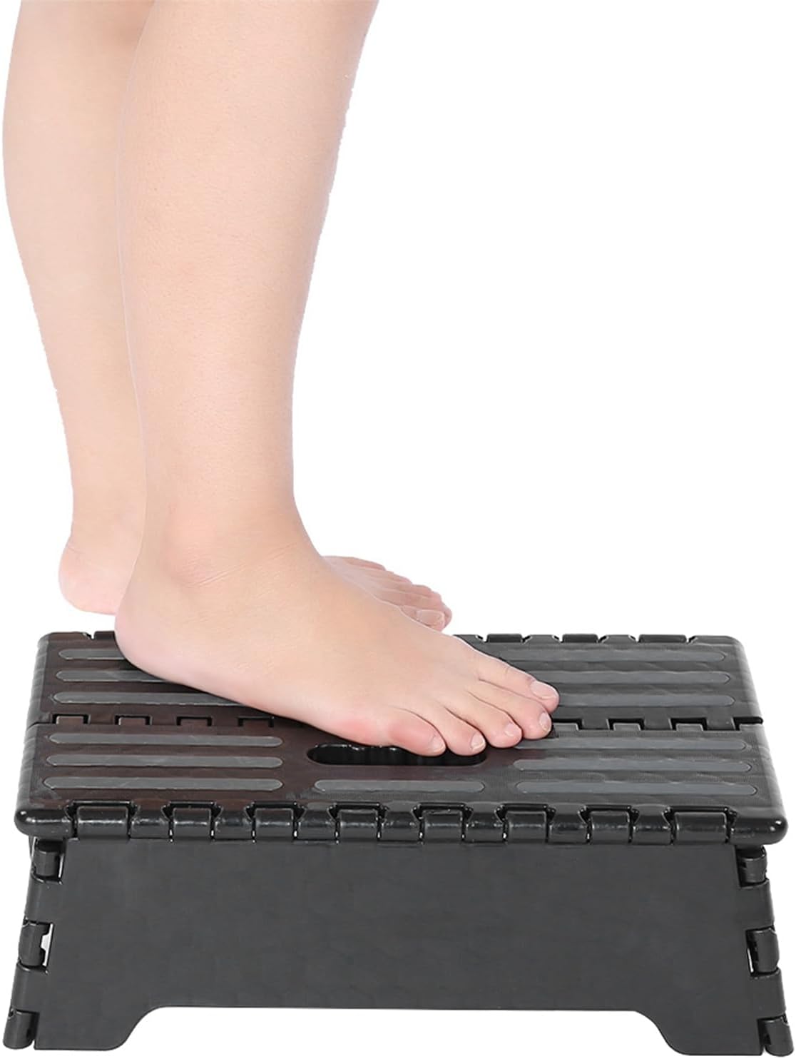 Folding Step Stool, The Lightweight Step Stool, Portable Folding Step Stool Black Step Ladder for Adults Seniors at Home, Kitchen, Bathroom, Bedroom, Closet