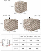 Toaster Cover 2 Slice Moroccan Pattern Toaster Oven Cover with Pockets Beige Dustproof Bakeware Protector Small Kitchen Appliance Dust Covers and Fingerprint Protection for Women
