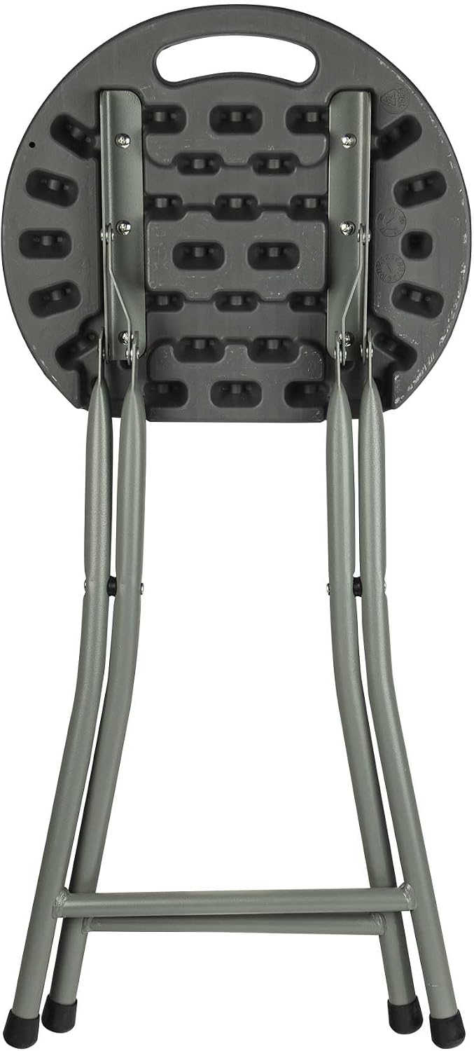 WERKA PRO Grey Folding Stool Height 46 cm