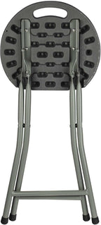 WERKA PRO Grey Folding Stool Height 46 cm