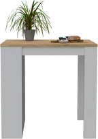 Kitchen Island with Three Drawers and Concealed Storage | Three open shelves for storage or decor display