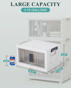 OlarHike 23QT Storage Bins with Lids for Closet, Office, Dorm, 3 Pack