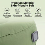 Inflatable Stool Camping Seat Foldable Sofa Leg Pads Cushion for Outdoor Hiking Travel Home Office Use Lightweight Durable Portable Navy