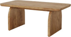 Tribesigns Rectangle Coffee Table, 47-Inch Wood Rectangular Living Room Table, Farmhouse Accent Center Low Cocktail Tea Table with Sturdy Base & Rounded Corners, Easy Assembly (Natural Brown)