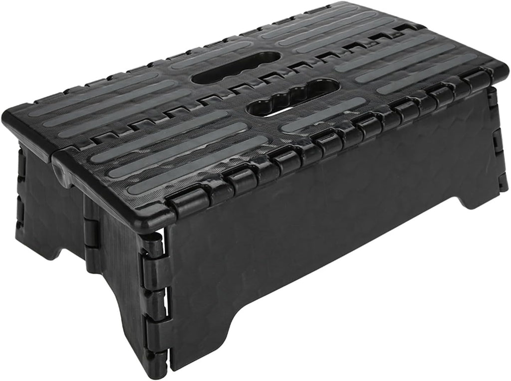 Folding Step Stool, The Lightweight Step Stool, Portable Folding Step Stool Black Step Ladder for Adults Seniors at Home, Kitchen, Bathroom, Bedroom, Closet