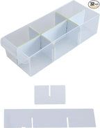 (32-Pack) Small Drawer Configurable Dividers compatible with Craftsman, ArtBin Craft Storage Cabinets, (32 Width + 6 Length Dividers), (Dividers Only)