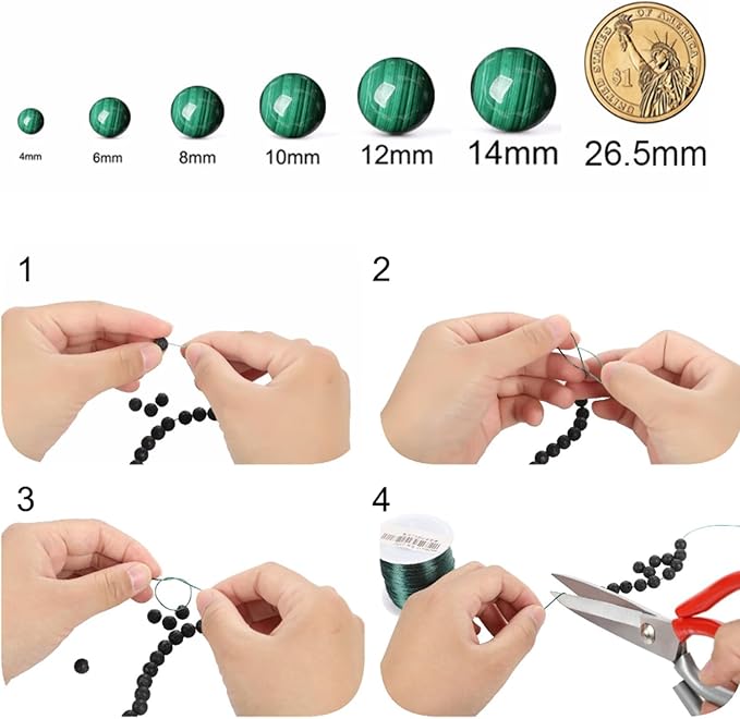 Rose Carnelian Stone Beads Gemstone Round Crystal Energy Jade Beads Stone Beads for Jewelry Making DIY Bracelet Necklace Jewelry Making 1 Strand 15.5inch 35PCS 10MM