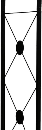 Steel Garden Arch, 7'6" High x 4'7" Wide, Garden Arbor for Various Climbing Plant, Outdoor Garden Lawn Backyard
