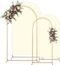 Metal Arch Backdrop Stand and Cover Set, 7.2FT, 6FT Party Backdrop, Easy to Assemble, for Parties, Birthday, Baby Shower