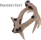The Bridge Collection Antler Wine Bottle Holder – Rustic Deer Antler Bar and Countertop Decor – Cabin Lodge Wine Display Accent