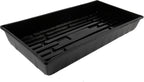SUNPACK 10" x 20" Mega Plastic Seed Starting Tray, Black, 2.5" (Pack of 10) - No Drainage Holes, Ideal for Greenhouses or Indoor Gardening - Made of Thick, Strong Plastic