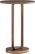 Tallulah Antique Bronze Metal Round Accent Table