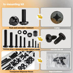 Universal TV Mounting Hardware Kit | M4/M5/M6/M8 Screws & Spacers | VESA-Compatible for TVs & Monitors Up to 80" | Organized & Labeled for Quick Installation