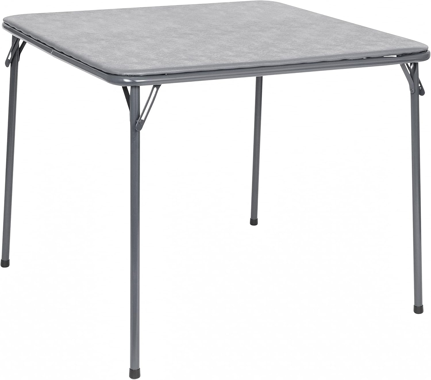 Flash Furniture Madison 5-Piece Folding Card Table and Chair Set, Gray | Portable, Indoor/Outdoor, Event Table and Chairs