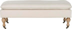 Safavieh Hudson Collection Hampton Pillowtop Bench, Creme