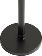 Kate and Laurel Stratton Round Pedestal Drink Table; 9 x 9 x 22; Hazelnut Brown and Black; Decorative Mini Table for Use as Indoor Plant Stand or Cute Martini Table