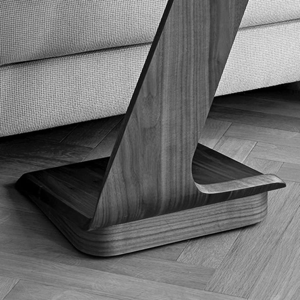 Wood Side Table Modern C Table Sofa Small End Table Mobile Coffee Table Snack Drink TV Tray for Living Room Bedroom Small Spaces Decoration