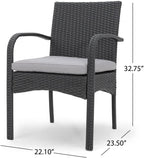free-space KD disassembly and Assembly PE Imitation Rattan Dining Chair