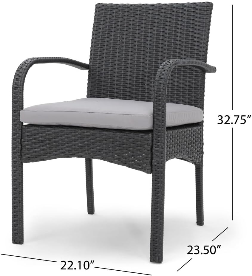 free-space KD disassembly and Assembly PE Imitation Rattan Dining Chair