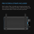 AC Infinity Air Carbon Filter 12" with Premium Australian Virgin Charcoal, for Inline Duct Fan, Odor Control, Hydroponics, Grow Rooms
