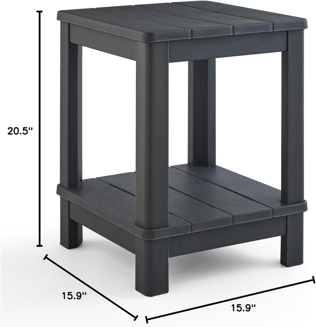 Keter Deluxe Adirondack Side Table - Graphite