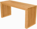 APRTAT Bamboo Dining Bench 35 Inch Indoor Wooden Shoe Benches for Entryway | Entryway Shoe Rack Bench.,Solid Bamboo Benches,for Living Room, Hallway, Bedroom, Bathroom,Easy Assemble,Slatted Design,