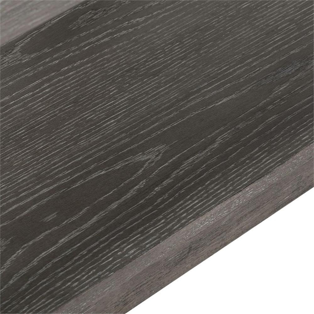 Pemberly Row 3-Piece Living Room Table Set, Rubberwood Construction, Charcoal and Ash Two-Tone Finish, Includes Cocktail Table with Casters and 2 End Tables, Rustic Design with Open Shelves for