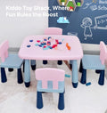 Kids Chair for Table, Ergonomic, Light, Sturdy, 1-5 yrs, Pink | Lightweight PP plastic makes it easy for toddlers to move, yet sturdy enough for daily use.
