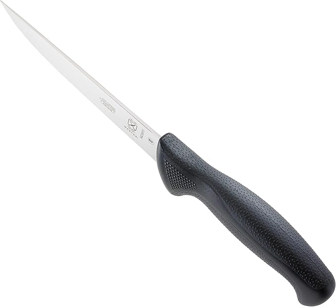 Mercer Culinary M23810 Millennia Black Handle, 6-Inch Wide, Boning Knife