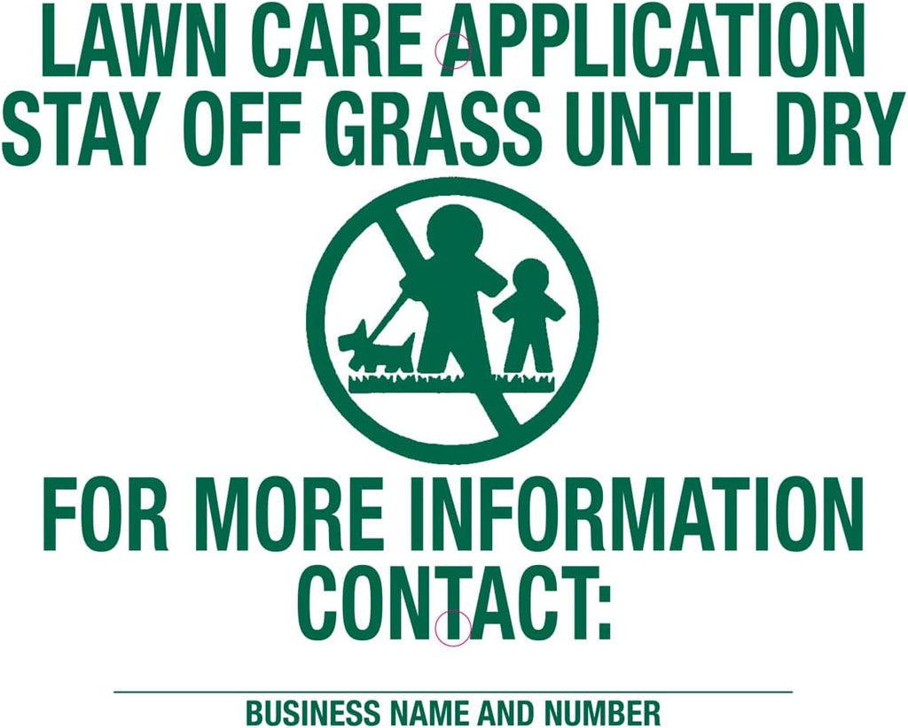 Lawn Treatment Application Stakes & Illinois Signs (Economy Style Stake / 500 pc. Pack)