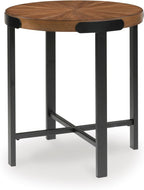 GTU Furniture Casual Acacia Wood Square 3-Piece Coffee Table Set, Cocktail Table with 2 Matching End Tables, Brown Finish for Living Room