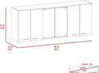 2 Piece Kitchen Set with Island Cart and Wall Cabinet | Includes pre-drilled holes for assembly