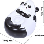 Zopsc Cute Panda Animal Shaped Inflatable Chair, Lightweight Portable Seat for Outdoor, Indoor Use