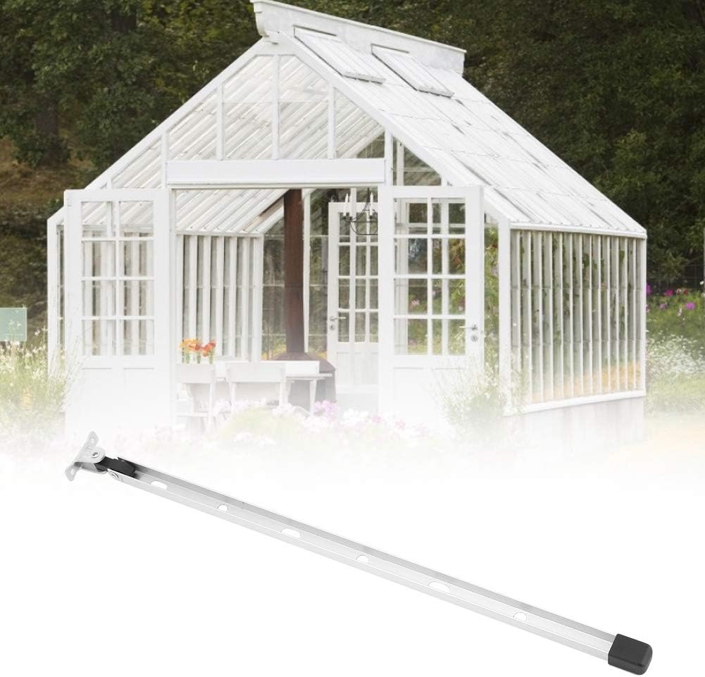 Greenhouse Vent Opener, Manual Aluminum Greenhouse Window Stay Kit Roof Vent Opener Bar for Garden Greenhouses Roof Ventilation