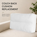 1 Pack Couch Back Cushion Replacement, 26 x 19 x 6 Inch | Odorless Resilient Foam Fill, Quick Rebound & Resists Clumping, Supportive Sofa Backrest Insert for Loveseats & Sectionals