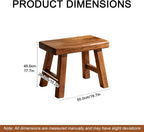 19“ Farmhouse Wooden Living Room Dining Indoor Multifunctional Elm Benches Wood Kitchen Entryway Solid Wood Bench for Hallway 50cm