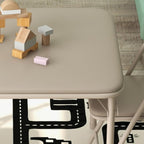 IDEALHOUSE Kids Folding Table and Chair Set | Foldable Table Set, Sturdy Steel Frame for Drawing, Crafts, Snacks and Homework